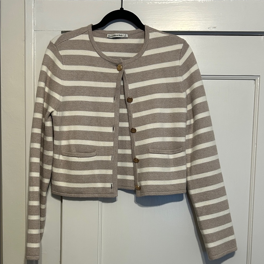 Abercrombie & Fitch Striped Cardigan
